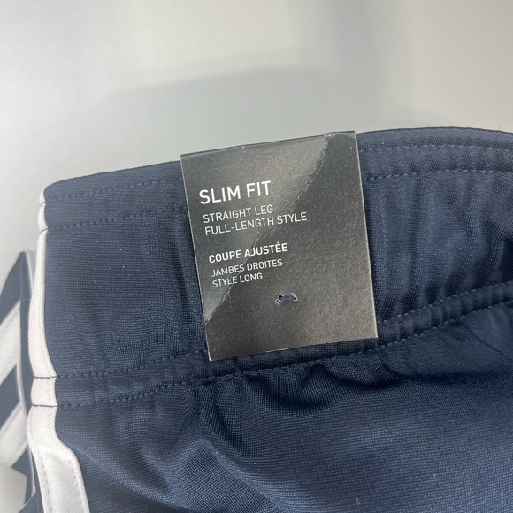 NEW Adidas Women's Dark Blue Joggers with White Stripes - Picture 9 of 15